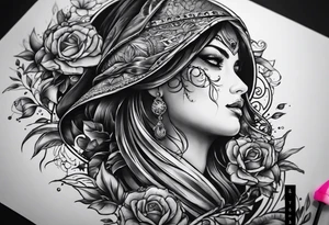birthdate 06.20.1978 on the top and 
death date 01.03.2024 on the bottom tattoo idea