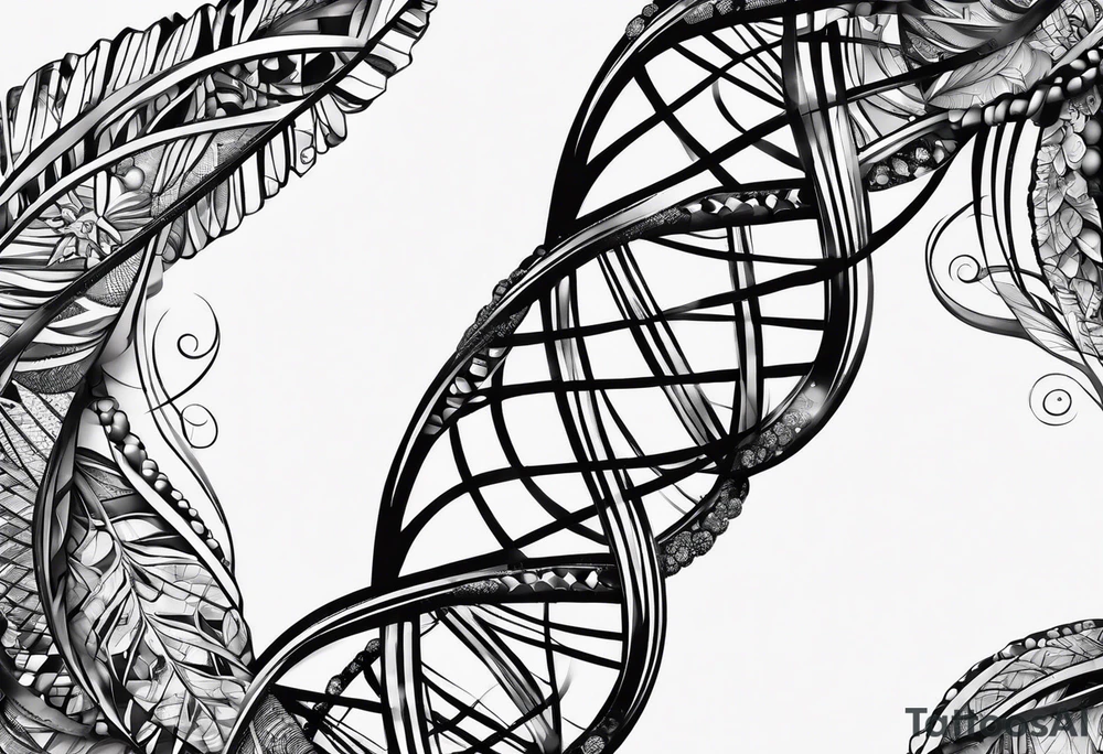 DNA strand tattoo idea