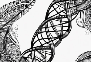 DNA strand tattoo idea