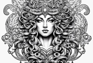 Gorgon Medusa, ancient greece tattoo idea