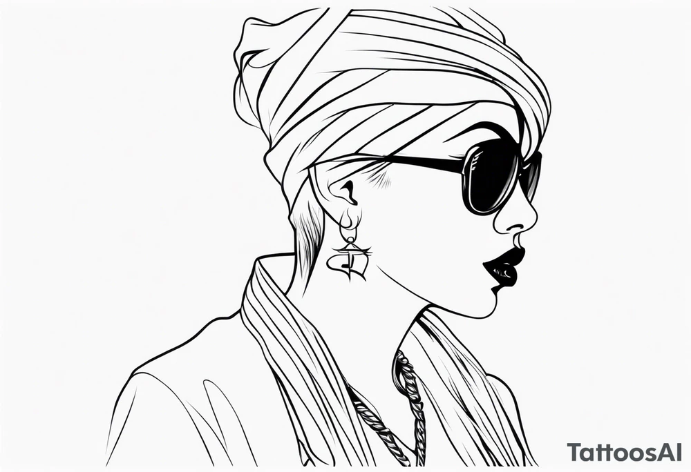 gangster female tattoo idea