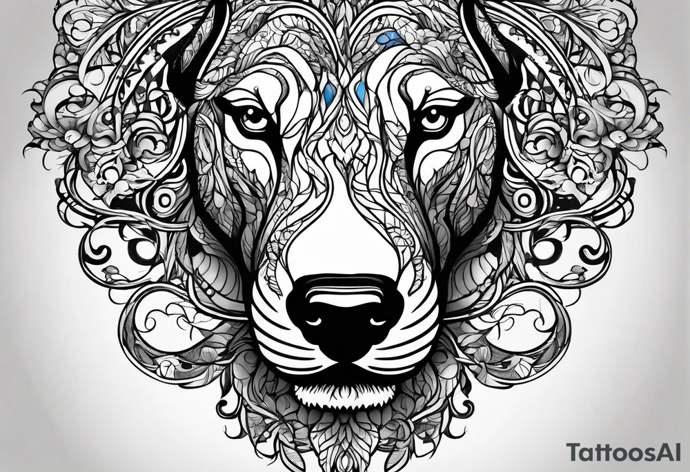 a blue nose tattoo idea
