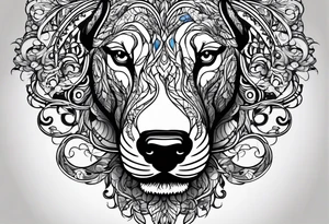 a blue nose tattoo idea