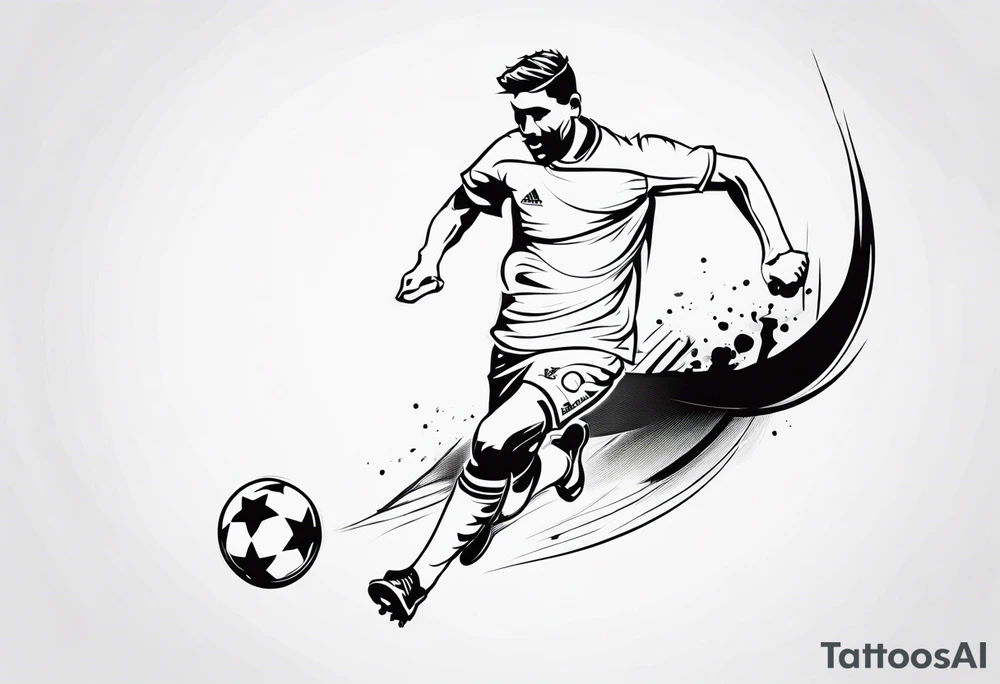 FOOTBALL PLAYING tattoo idea