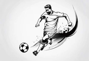 FOOTBALL PLAYING tattoo idea