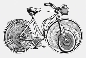 Matching tattoo for husband and wire tattoo idea