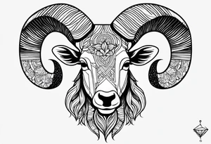 Aries sign tattoo idea