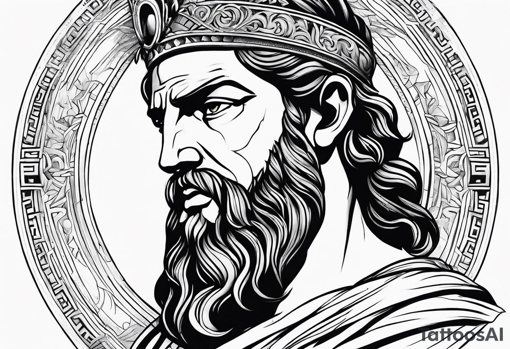 Greek god tattoo idea