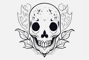 lovely ghost tattoo idea