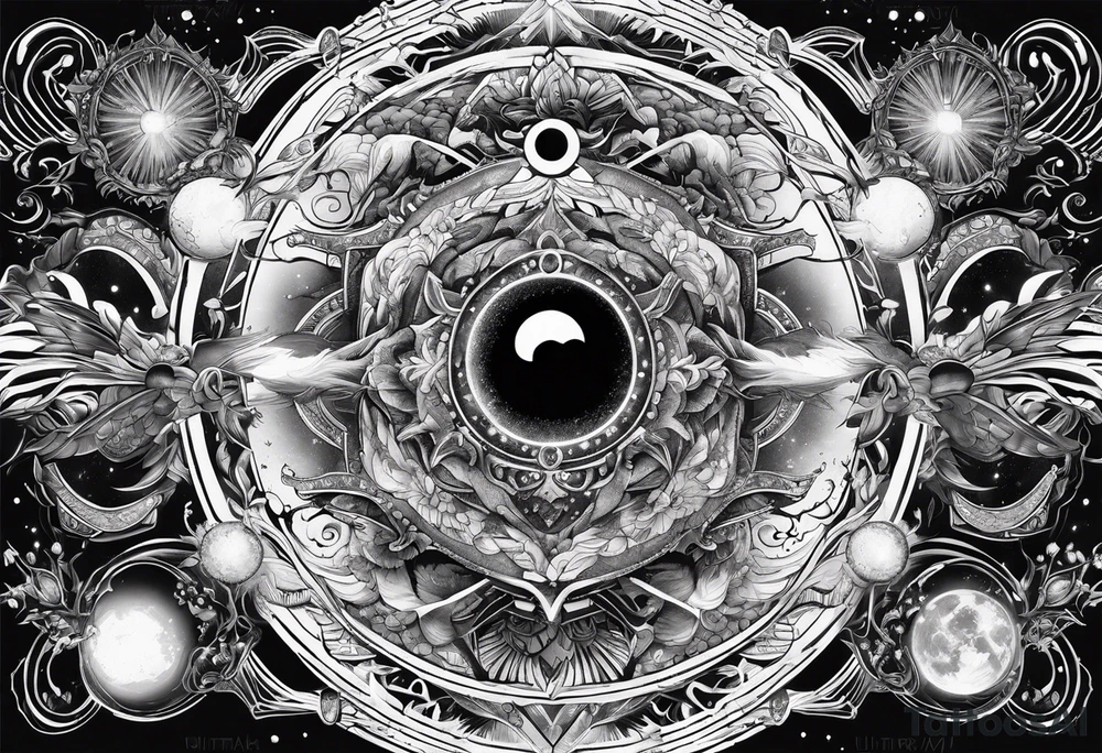 universe quantum field tattoo idea