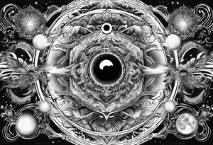 universe quantum field tattoo idea