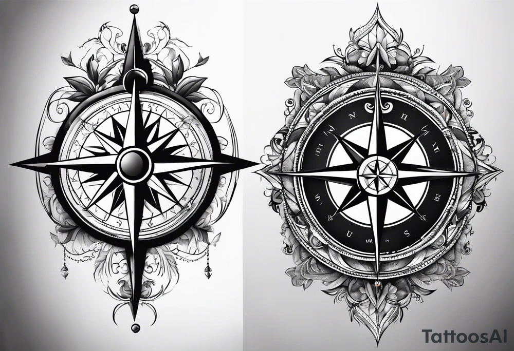 Compass tattoo idea