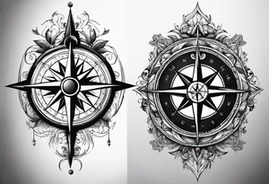 Compass tattoo idea