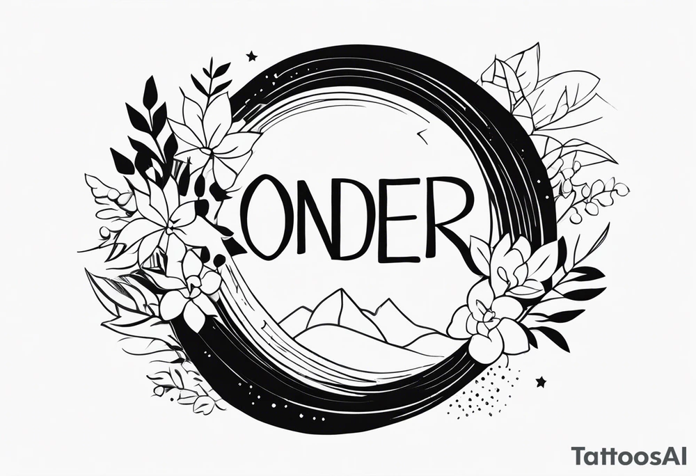 Illustration of the meaning of the word SONDER tattoo idea