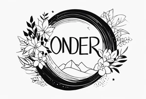 Illustration of the meaning of the word SONDER tattoo idea