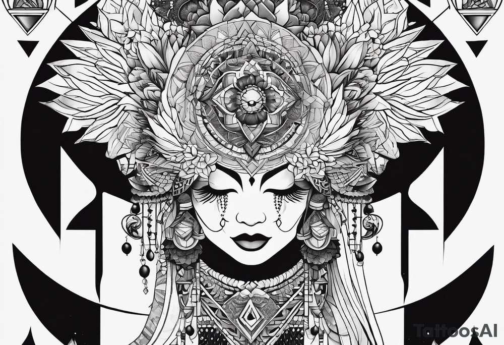 Geometric shapes that represent balance in life. No scales or mandala like designs. tattoo idea