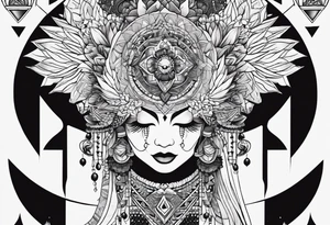 Geometric shapes that represent balance in life. No scales or mandala like designs. tattoo idea