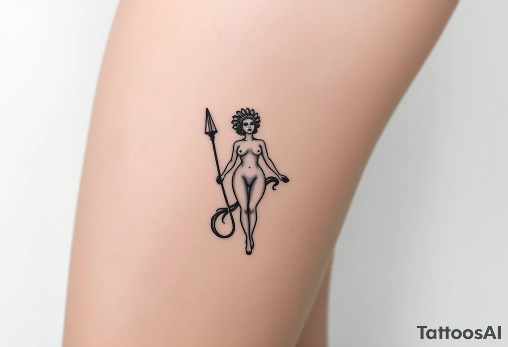 medusa greek goddess tattoo idea