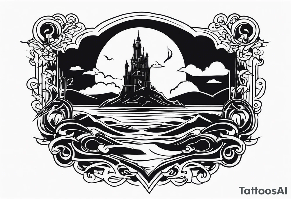dark shadow rising up from the dead tattoo idea