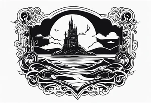 dark shadow rising up from the dead tattoo idea