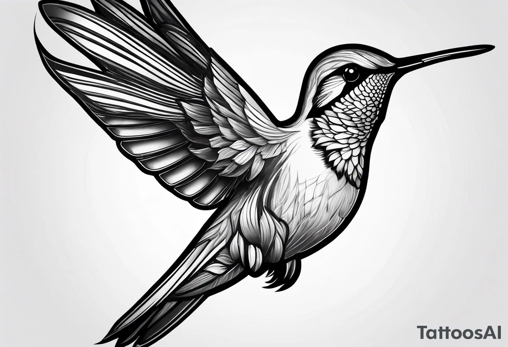 humming bird tattoo idea
