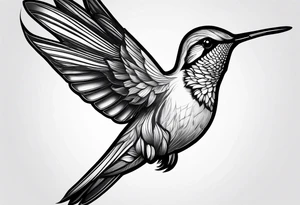 humming bird tattoo idea