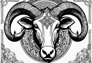Aries star sign tattoo idea