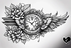 “I’ll love you forever”, forearm tattoo idea