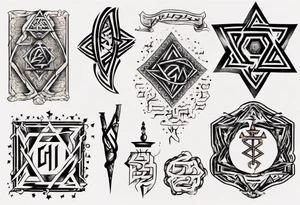 Hebrew written tattoo for arm tattoo idea