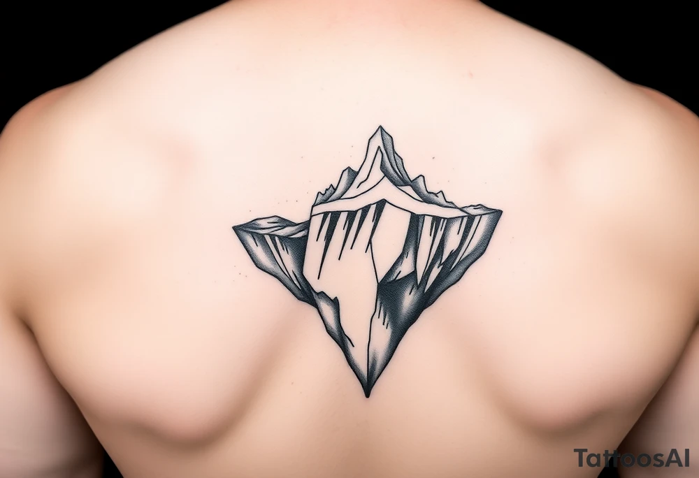titanic hitting iceberg tattoo idea