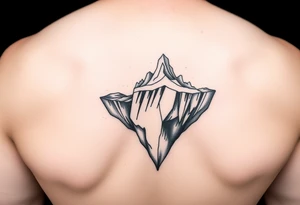 titanic hitting iceberg tattoo idea
