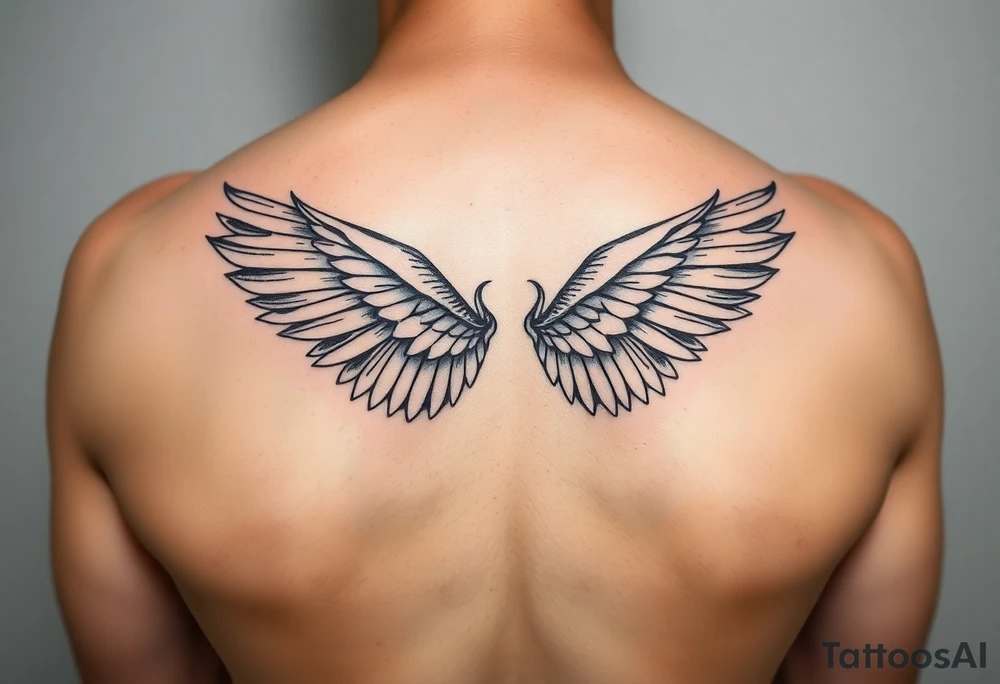 A feminine whimsical wings on forearm tattoo idea