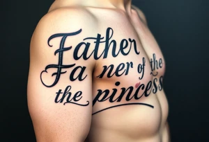 Father of the princess tattoo idea