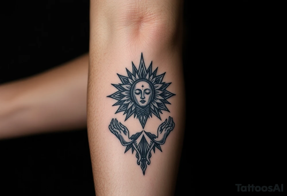 victory over coma and methadone. a new life in meditation. tattoo on the arm tattoo idea