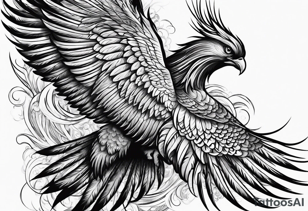 phoenix attacking tattoo idea