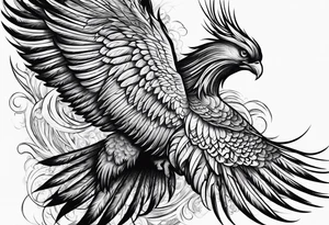 phoenix attacking tattoo idea
