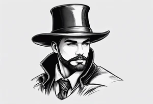 male version oflitte red riding hat tattoo idea