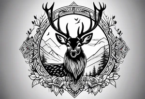 deer hunting tattoo idea