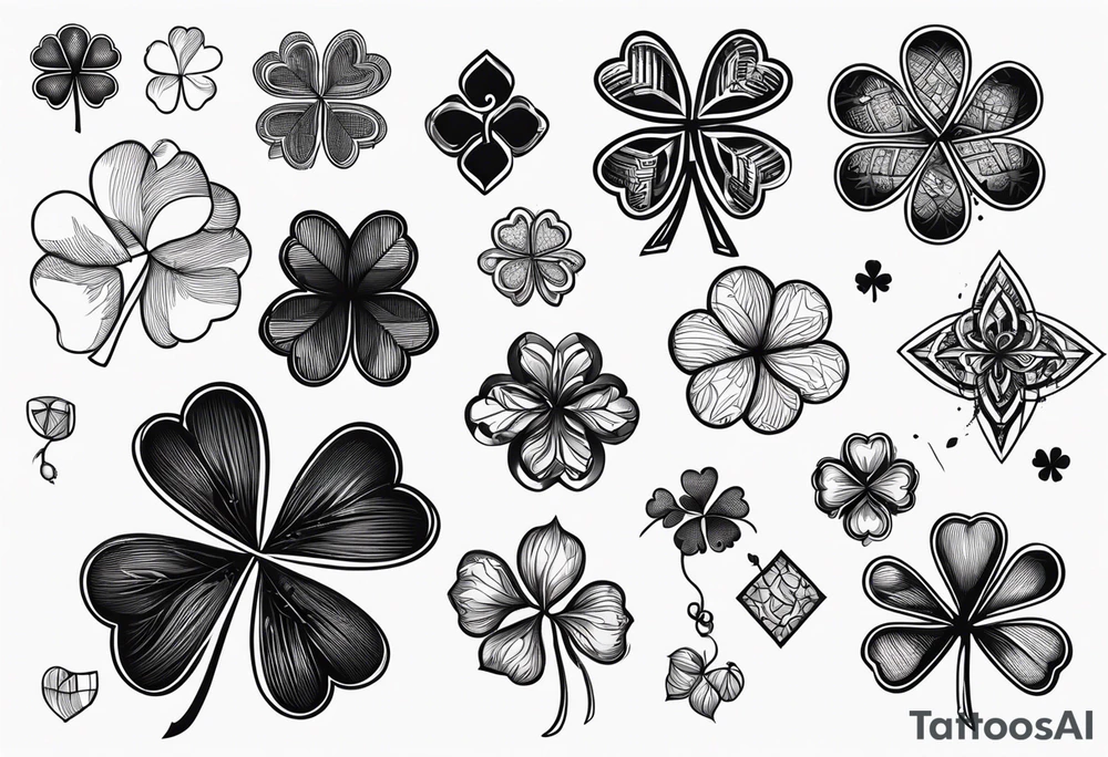 Elements of hacker culture, including a 4-leaf clover

mini tattoos tattoo idea