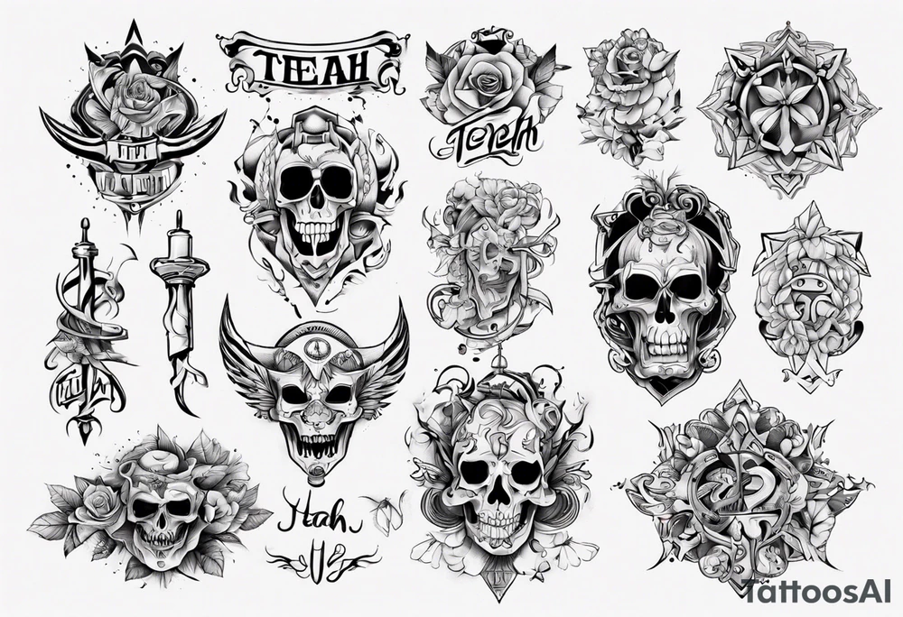 name Teah tattoo idea