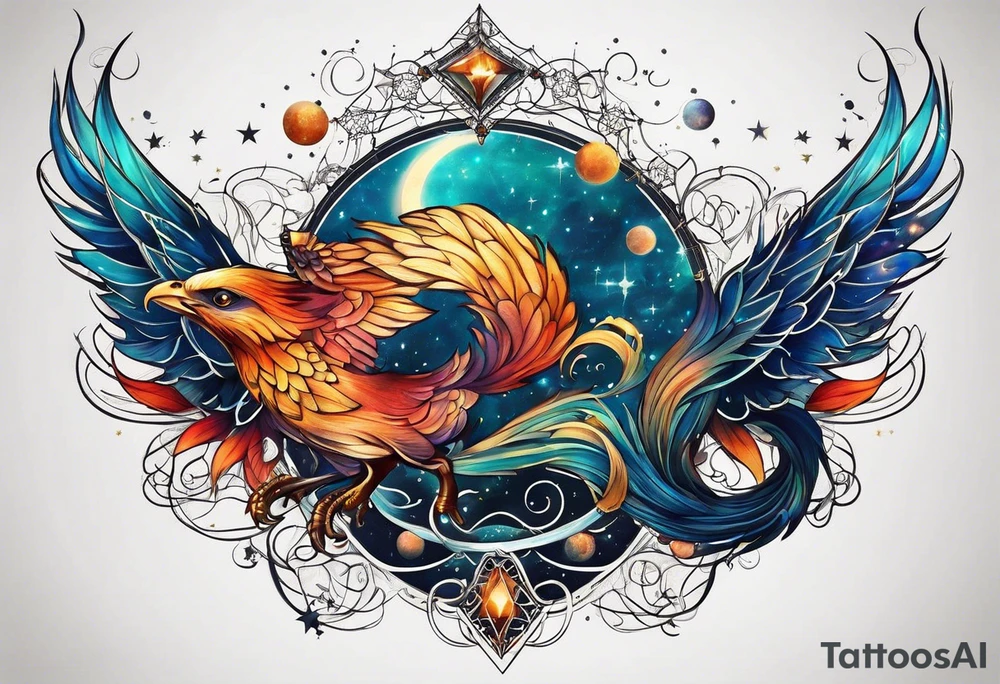 Constellation, animal tattoo idea