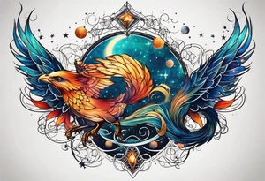 Constellation, animal tattoo idea