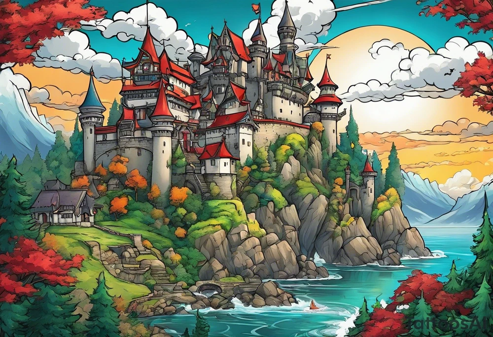 Howls Castle tattoo idea