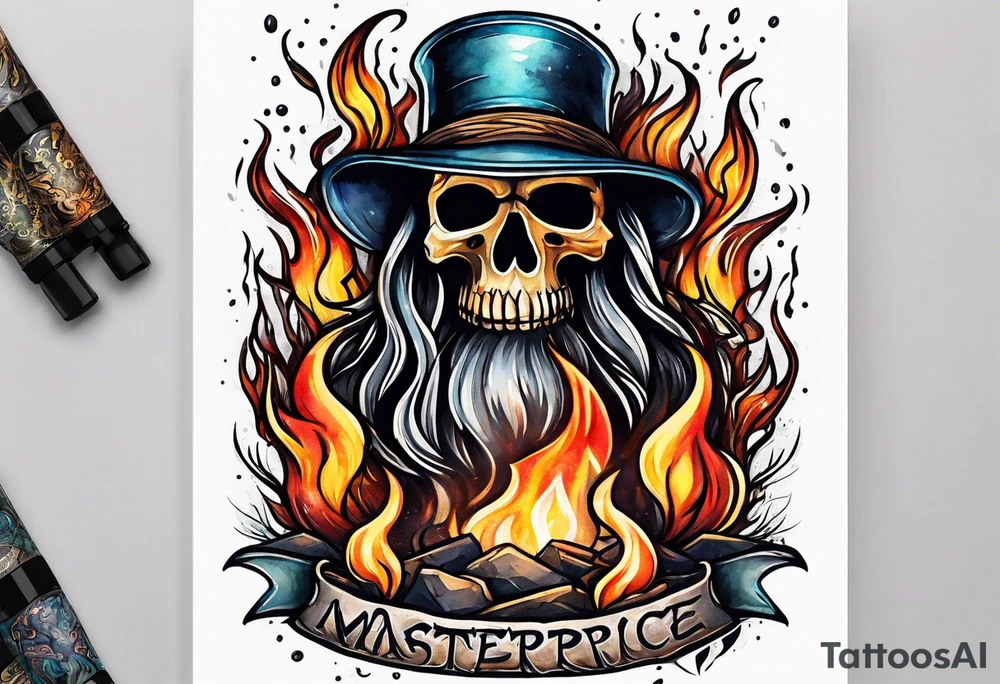 bonfire tattoo idea
