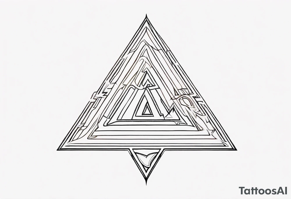 simple letter delta tattoo idea