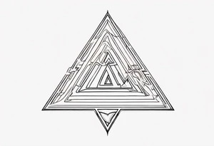 simple letter delta tattoo idea