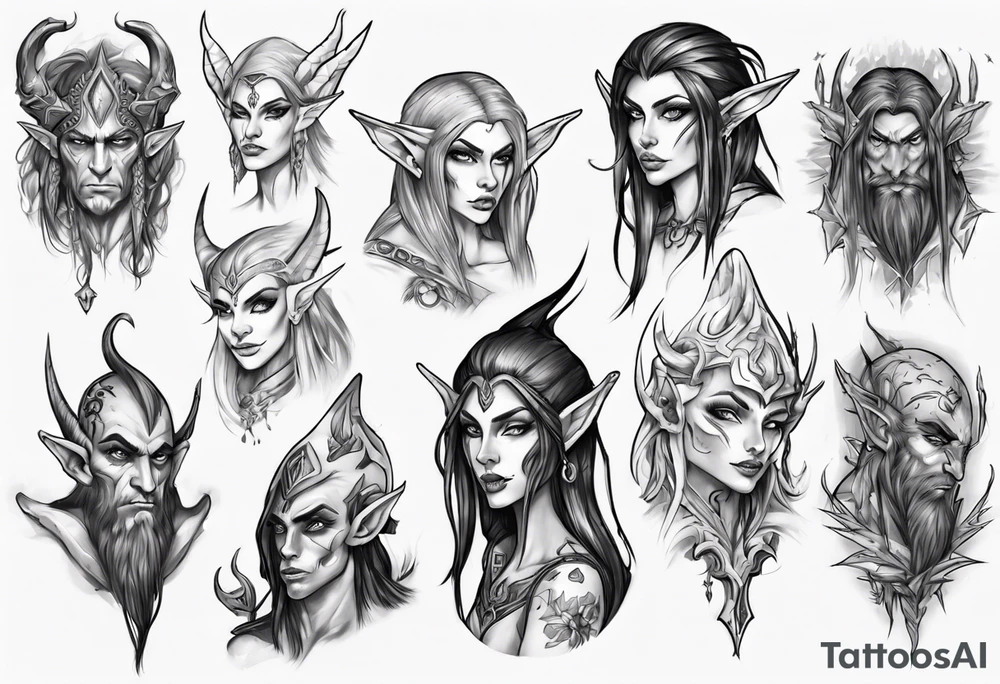 night elf tattoo idea