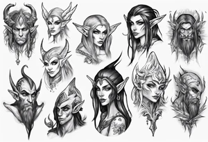 night elf tattoo idea