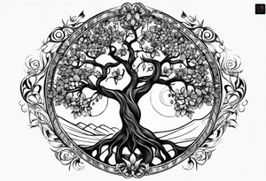 tree of life tattoo idea