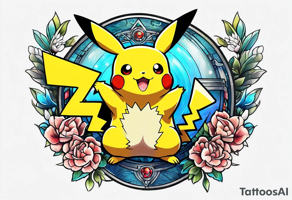 Pikachu tattoo idea
